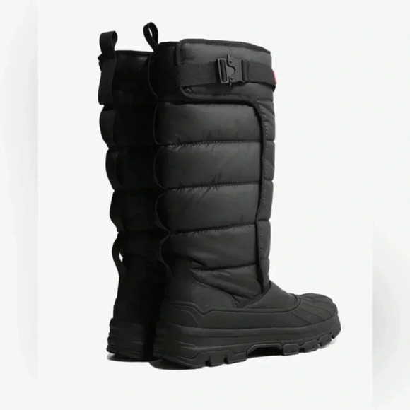 Hunter Black Intrepid Tall Winter & Rain Boots 8M - Picture 3 of 10